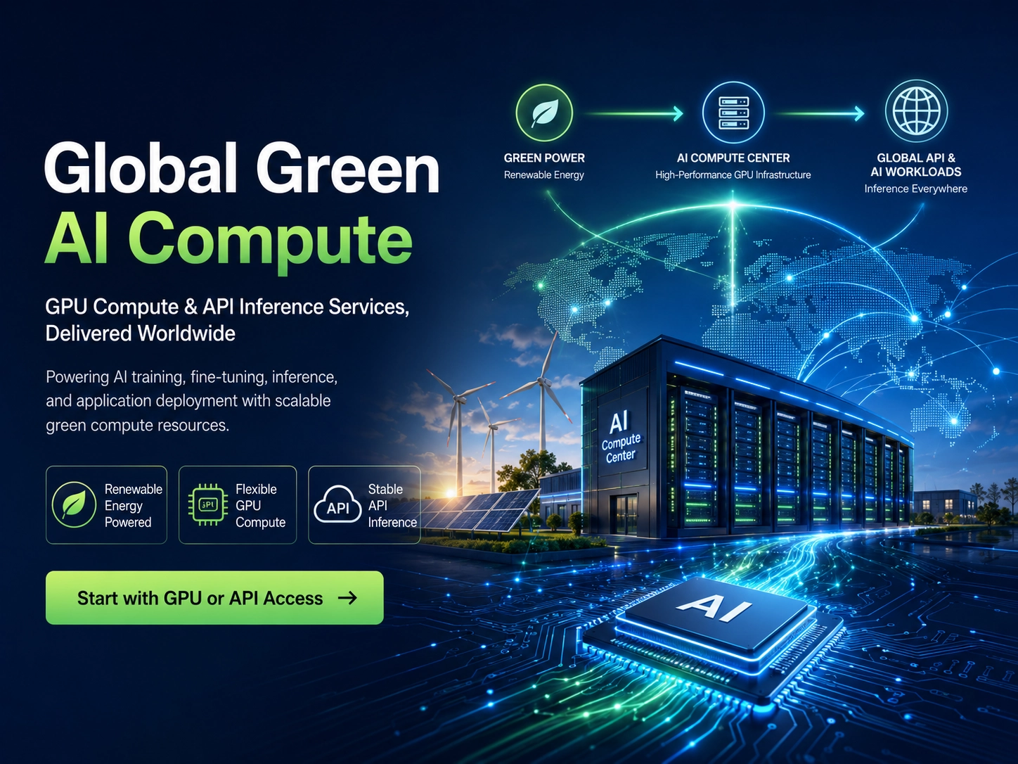 Cut Your AI Inference Costs by Up to 30% with Green Energy Powered GPU Compute Cut Your AI Inference Costs by Up to 30% with Green Energy Powered GPU Compute